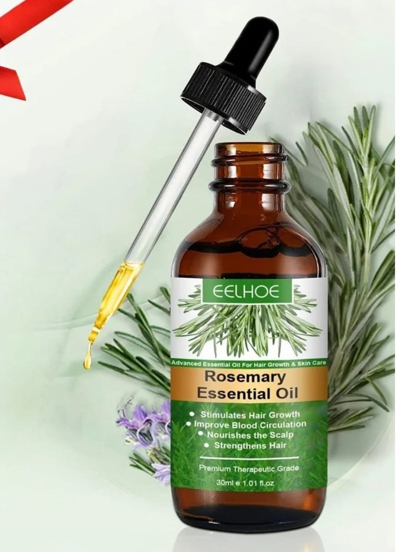 EELHOE Original Rosemary Oil for Treating Hair Loss, Beard Loss, Hereditary Baldness, and Increased Hair Length 30 ml - Image 1